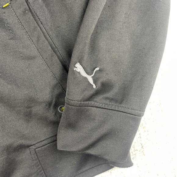 VTG Puma x Ferrari Racing Jacket Full Zip Logo Track Suit Style Black (Read) - Picture 8 of 16